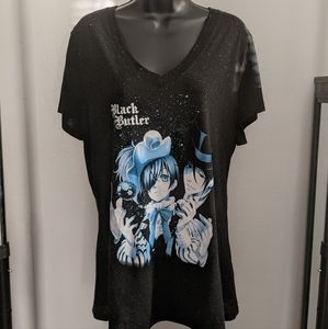 Women's Black Butler Top